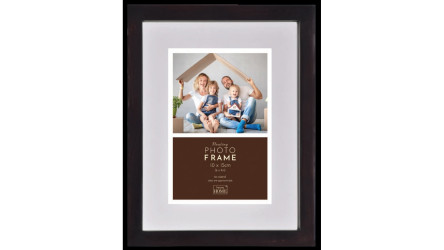 Luxusný drevený fotorámik Floating Frame 10x15 Dark Brown