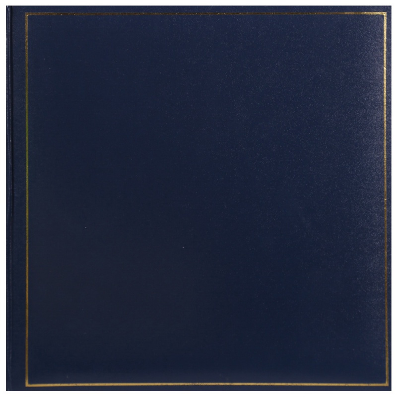 Klasický fotoalbum na rožky 35x35cm/80s. TRADITION modrý