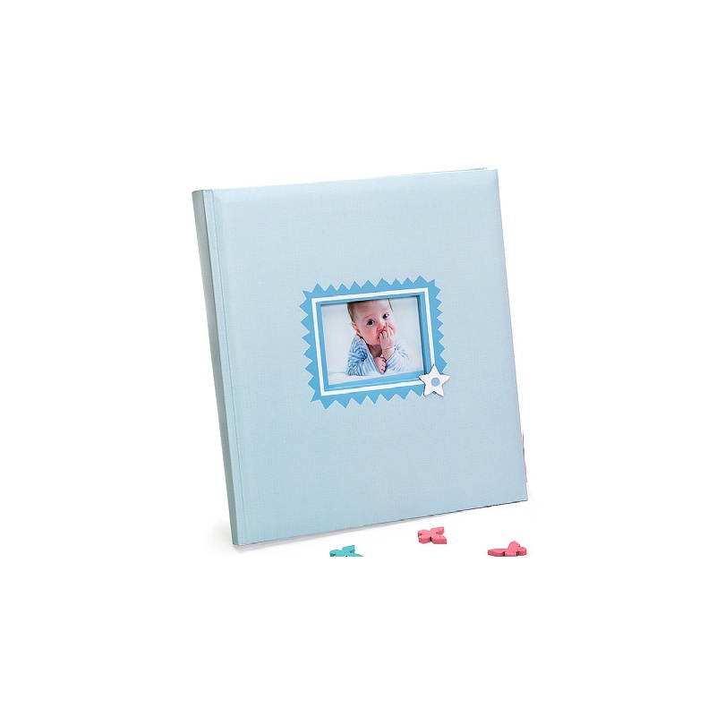 Detský fotoalbum na fotorožky BABY´S LAUGH 29x32/60 modrý