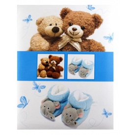 Detský fotoalbum 10x15/300pop BEAR modrý