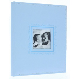 Detský samolepiaci fotoalbum 24x29/40s PERFECTLINE modrý
