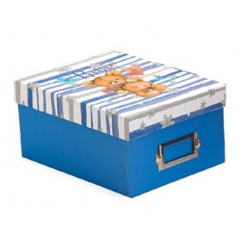 Krabica na fotografie 10x15 700 foto BABY SWING modrá