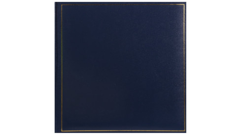 Klasický fotoalbum na rožky 35x35cm/80s. TRADITION modrý