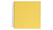 Špirálový fotoalbum LINEN Scrapbook 25x25/50 žltý